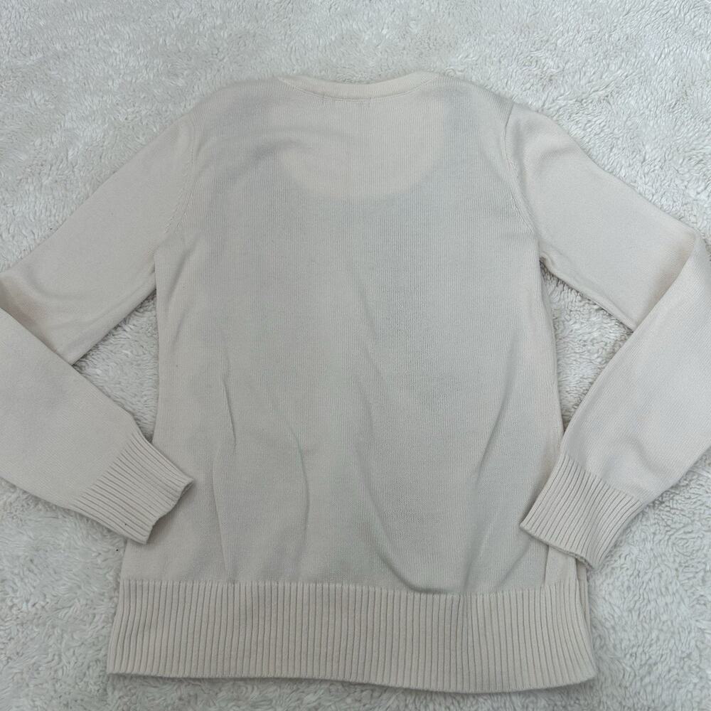 Y2K Liz Claiborne VTG Sweatshirt Sz S Rainbow Argyle Crewneck Soft Ballet Core - Picture 2 of 6